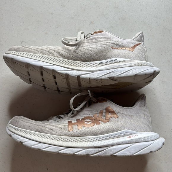 HOKA ONE ONE® Mach 5 Running Shoe White Copper Size 9B - Picture 6 of 13